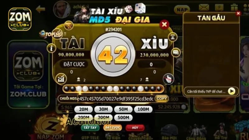 Chi tiết các bước hướng dẫn nạp tiền Zomclub