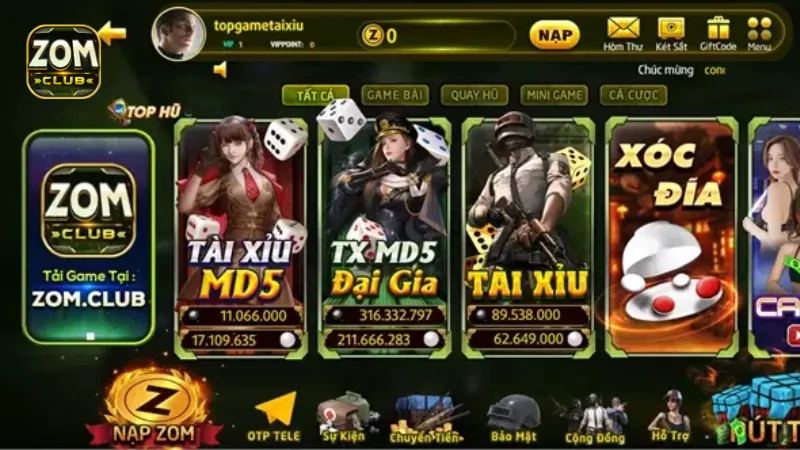 Hướng dẫn nạp tiền Zomclub qua ngân hàng