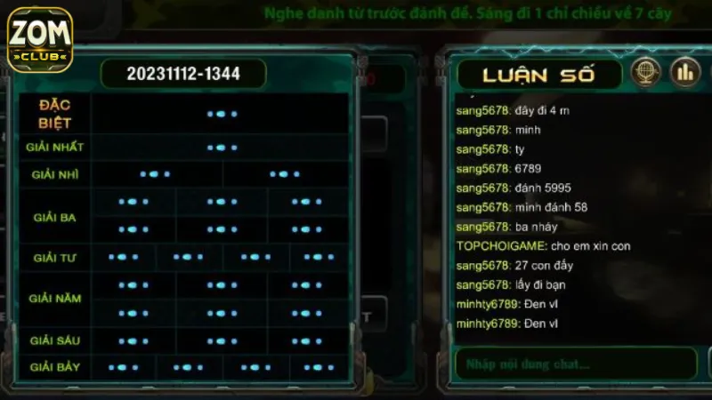 Hướng dẫn cách chơi lô đề siêu tốc Zomclub